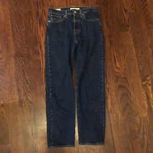 Levi’s Wedgie Straight Dark Wash Jeans, size 26